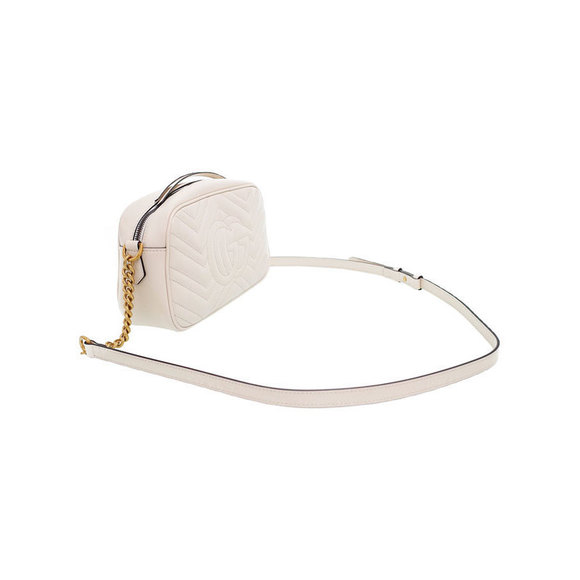 Gucci GG Marmont Quilted Small Shoulder Bag Ivory - Picture 2 of 8